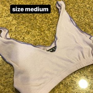 purple Bralette crop top